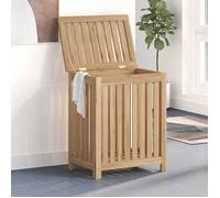 vidaXL Bac à linge 50x35x60 cm bois massif teck