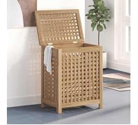 vidaXL Bac à linge 50x35x60 cm bois massif teck