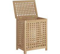 vidaXL Bac à linge 50x35x60 cm bois massif teck