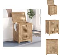 vidaXL Bac à linge 50x35x60 cm bois massif teck - Paniers à linge