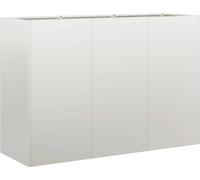 vidaXL Bac à plantes 120x40x80 cm acier inoxydable