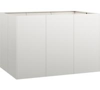 vidaXL Jardinière 120x80x80 cm acier inoxydable