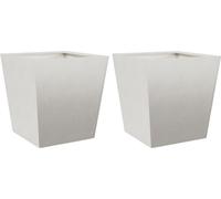 vidaXL Bac à plantes 2 pcs. 40x40x40 cm acier inoxydable