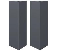 vidaXL Bac à plantes 2 pcs. Anthracite Triangulaire 30x26x75 cm Acier