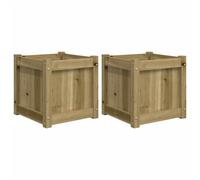 vidaXL Bac à plantes 2 pcs. Bois de pin imprégné