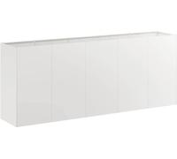 vidaXL Bac à plantes 200x40x80 cm acier inoxydable