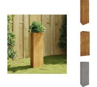 vidaXL Bac à plantes 30x26x75 cm acier corten - Pots de fleurs & bacs à plantes