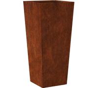vidaXL Bac à plantes 35x35x75 cm Acier résistant aux intempéries