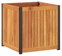 vidaXL Jardinière 45x45x44 cm bois massif d'acacia et acier