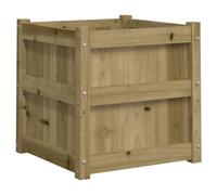 vidaXL Bac à plantes 50x50x50 cm Bois de pin imprégné