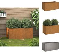 vidaXL Bac à plantes 62x30x29 cm acier corten - Pots de fleurs & bacs à plantes