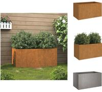 vidaXL Bac à plantes 62x40x39 cm acier corten - Pots de fleurs & bacs à plantes