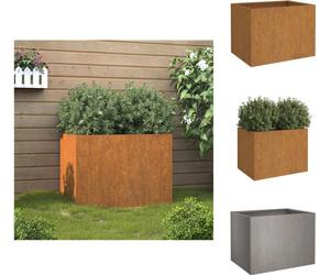 vidaXL Bac à plantes 62x47x46 cm acier corten - Pots de fleurs & bacs à plantes