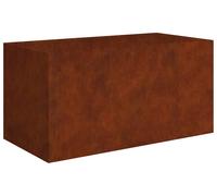 vidaXL Bac à plantes 80x40x40 cm acier corten