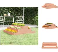 vidaXL Bac à plantes 80x80x27 cm Bois massif Douglas - Pots de fleurs & Jardinières