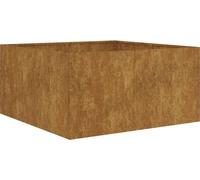 vidaXL Bac à plantes 80x80x40 cm acier corten