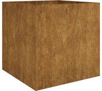 vidaXL Bac à plantes 80x80x80 cm acier corten