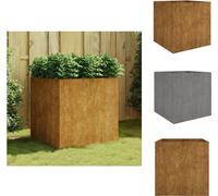 vidaXL Bac à plantes 80x80x80 cm acier corten - Pots de fleurs & bacs à plantes
