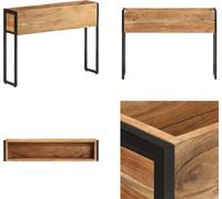 vidaXL Bac à plantes 90x20x68 cm acacia bois de mangue - Bac à plantes - Bac à plantes en bois - Cache-pot