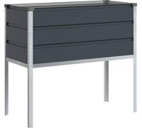 vidaXL Bac à plantes Anthracite 100 x 45 x 90 cm Acier galvanisé