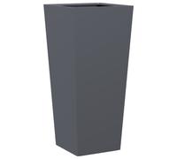 vidaXL Bac à plantes Anthracite 35x35x75 cm Acier
