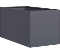 vidaXL Bac à plantes anthracite 40x80x40 cm Acier laminé à froid