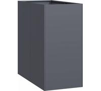 vidaXL Bac à plantes anthracite 40x80x80 cm Acier