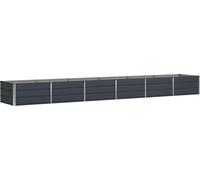 vidaXL Jardinière Anthracite 480 x 80 x 45 cm Acier, Jardin et terrasse, Pot Moderne résistant pour intérieur, extérieur, déco stylée, Salon, Patio