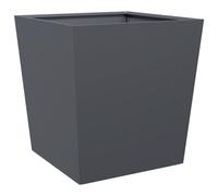 vidaXL Bac à plantes anthracite en acier 50x50x50 cm