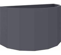 vidaXL Bac à plantes Anthracite 90 x 45 x 50 cm Acier
