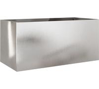 vidaXL Bac à plantes argenté 62x30x29 cm acier inoxydable