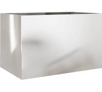 vidaXL Jardinière Bac à plantes 62x40x39 cm acier inoxydable argenté