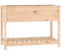 vidaXL Bac à plantes avec étagère 111,5x54x81 cm Pin massif