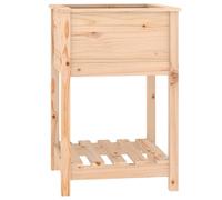 vidaXL Bac à plantes avec étagère 54x54x81 cm pin massif