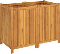 vidaXL Bac à plantes avec insert 100x50x75 cm bois massif acacia