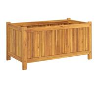 vidaXL Bac à plantes avec insert 80x42x40 cm bois massif acacia