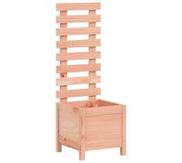 vidaXL Bac à plantes avec treillis 39x39,5x114 cm Bois massif Douglas