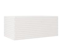 vidaXL Bac à plantes blanc 110x60x45,5 cm pin massif