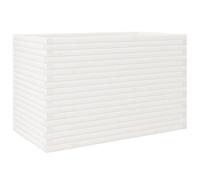 vidaXL Bac à plantes blanc 110x60x68,5 cm pin massif