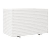 vidaXL Bac à plantes blanc 110x60x72 cm pin massif