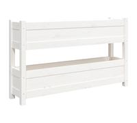 vidaXL Bac à plantes 112x25x66 cm bois massif de pin blanc