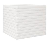 vidaXL Bac à plantes en pin massif 50x50x45,5 cm blanc