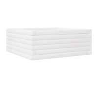 vidaXL Bac à plantes blanc 60x60x23 cm pin massif