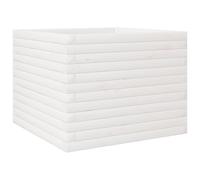 vidaXL Bac à plantes en pin massif – Blanc – 60 x 60 x 45,5 cm