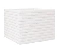 vidaXL Bac à plantes blanc 60x60x46 cm pin massif