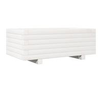 vidaXL Bac à plantes blanc 70x40x26,5 cm pin massif