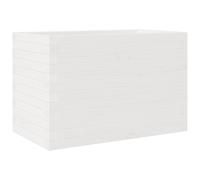 vidaXL Bac à plantes blanc 70x40x45,5 cm pin massif