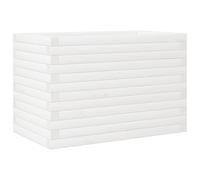 vidaXL Bac à plantes blanc 70x40x46 cm pin massif