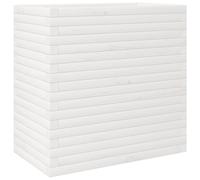 vidaXL Bac à plantes blanc 70x40x68,5 cm pin massif