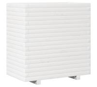 vidaXL Bac à plantes blanc 70x40x72 cm pin massif